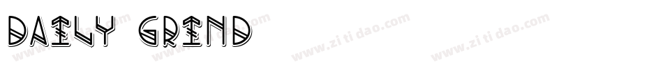 Daily Grind字体转换